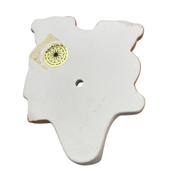 VTG Takahashi Teddy Bear Ceramic Wall Hooks Heart Flowers EUC Baby Kids - Picture 9 of 9
